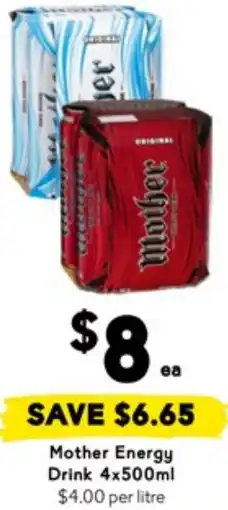 Drakes Mother Energy Drink offer