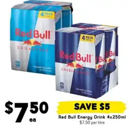 Drakes Red Bull Energy Drink offer