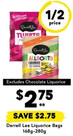 Drakes Darrell Lea Liquorice Bags offer