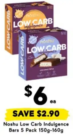 Drakes Noshu Low Carb Indulgence Bars offer