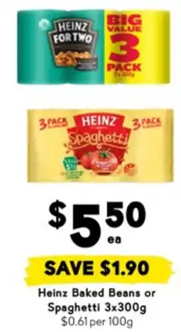 Drakes Heinz Baked Beans or Spaghetti offer