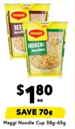Drakes Maggi Noodle Cup offer