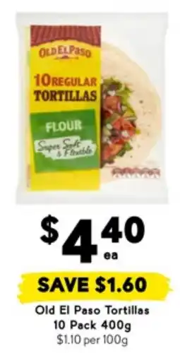 Drakes Old El Paso Tortillas offer