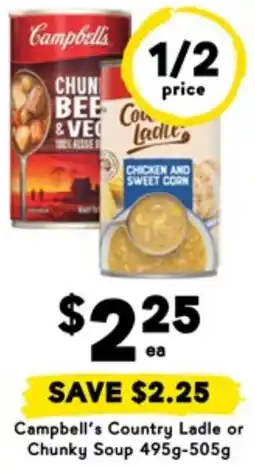 Drakes Campbell's Country Ladle or Chunky Soup offer