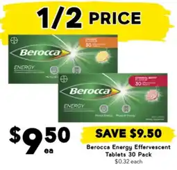 Drakes Berocca Energy Effervescent Tablets offer