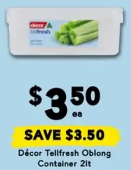 Drakes Décor Tellfresh Oblong Container offer