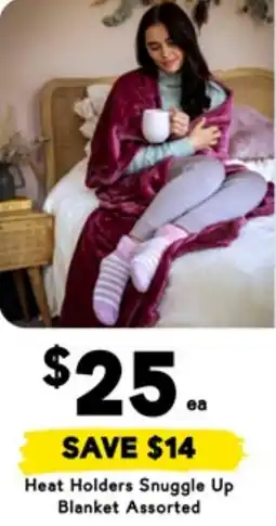 Drakes Heat Holders Snuggle Up Blanket Assorted offer