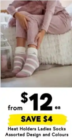 Drakes Heat Holders Ladies Socks Assorted Design and Colours offer