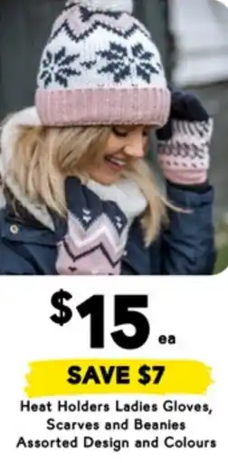 Drakes Heat Holders Ladies Gloves, Scarves and Beanies Assorted Design and Colours offer