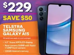 Drakes Telstra samsung galaxy a15 offer