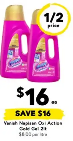 Drakes Vanish Napisan Oxi Action Gold Gel offer