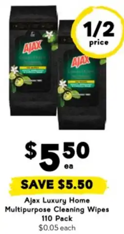 Drakes Ajax Luxury Home Multipurpose Cleaning Wipes offer