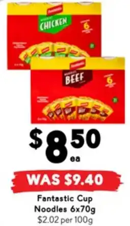 Drakes Fantastic Cup Noodles offer
