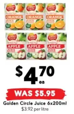 Drakes Golden Circle Juice offer
