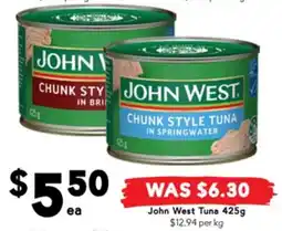Drakes John West Tuna offer