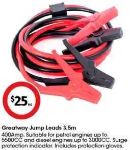 Coles Greatway Jump Leads offer