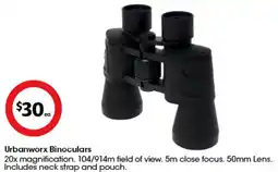 Coles Urbanworx Binoculars offer