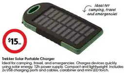 Coles Trekker Solar Portable Charger offer