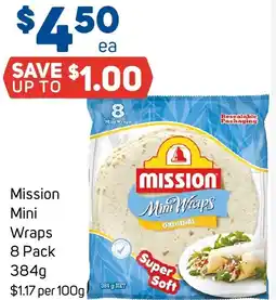 Foodland Mission Mini Wraps offer