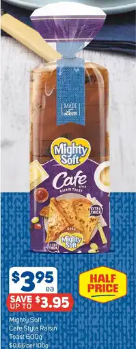 Foodland Mighty Soft Cafe Style Raisin Toast offer