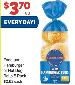 Foodland Foodland Hamburger or Hot Dog Rolls offer