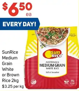 Foodland SunRice Medium Grain White or Brown Rice offer