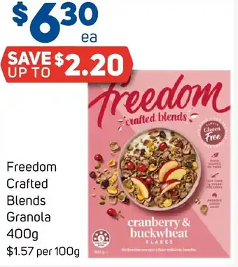 Foodland Freedom Crafted Blends Granola offer