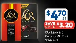 Foodland L'Or Espresso Capsules offer