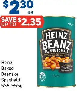 Foodland Heinz Baked Beans or Spaghetti offer