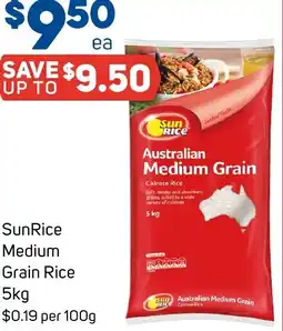 Foodland SunRice Medium Grain Rice offer