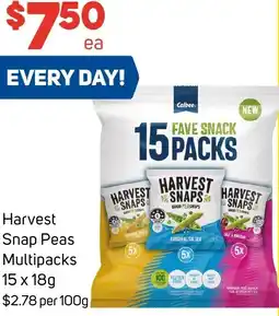 Foodland Harvest Snap Peas Multipacks offer