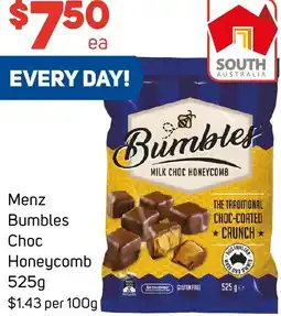 Foodland Menz Bumbles Choc Honeycomb offer