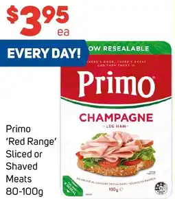 Foodland Primo 'Red Range' Sliced or Shaved Meats offer