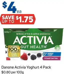 Foodland Danone Activia Yoghurt offer
