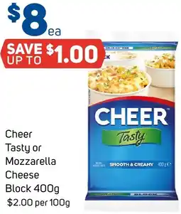 Foodland Cheer Tasty or Mozzarella Cheese Block offer