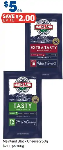 Foodland Mainland Block Cheese offer