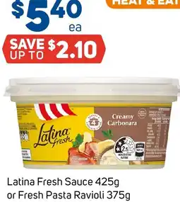 Foodland Latina Fresh Sauce or Fresh Pasta Ravioli offer