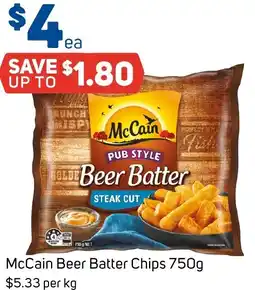 Foodland McCain Beer Batter Chips offer