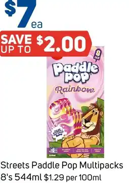 Foodland Streets Paddle Pop Multipacks offer