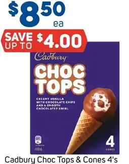 Foodland Cadbury Choc Tops & Cones offer
