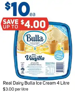 Foodland Real Dairy Bulla Ice Cream offer