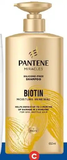 Foodland Pantene Miracles Shampoo or Conditioner offer