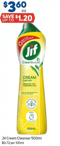 Foodland Jif Cream Cleanser offer