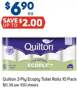Foodland Quilton 3 Ply Ecoply Toilet Rolls offer
