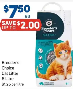 Foodland Breeder's Choice Cat Litter offer