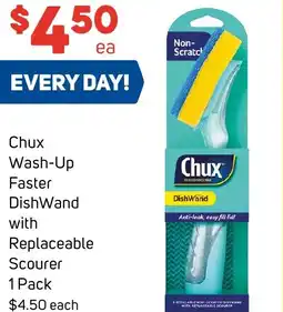 Foodland Chux wash-up faster dishwand with replaceable scourer offer