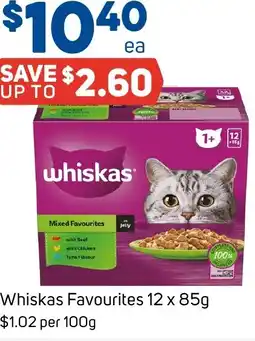 Foodland Whiskas Favourites offer