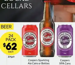 Foodland Coopers Sparkling Ale Cans or Bottles offer