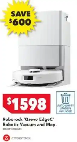 Harvey Norman Roborock ‘Qrevo EdgeC' Robotic Vacuum and Mop offer
