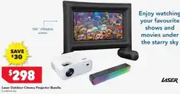 Harvey Norman Laser Outdoor Cinema Projector Bundle offer